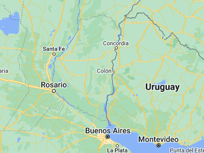 Map showing location of Herrera (-32.43516, -58.62462)