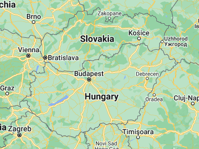 Map showing location of Hévízgyörk (47.63333, 19.51667)