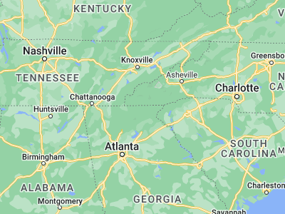 Map showing location of Hiawassee (34.94926, -83.75739)