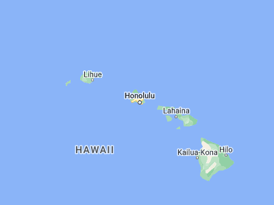 Map showing location of Hickam Housing (21.33798, -157.95879)