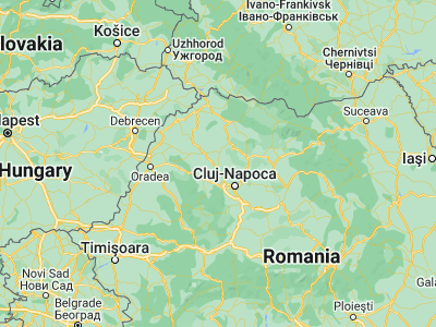 Map showing location of Hida (47.06667, 23.28333)