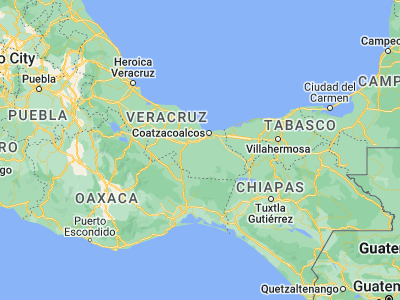 Map showing location of Hidalgotitlán (17.77128, -94.64713)