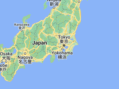 Map showing location of Higashimurayama (35.75459, 139.46852)