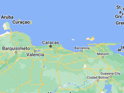 Map showing location of Higuerote (10.48106, -66.10083)