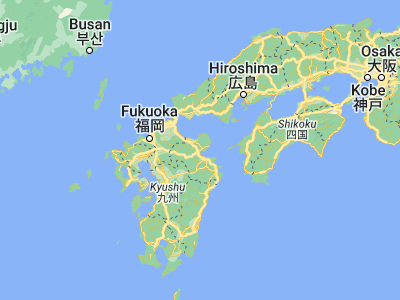 Map showing location of Hiji (33.36667, 131.53333)