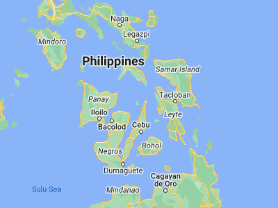 Map showing location of Hilantagaan (11.1943, 123.8131)