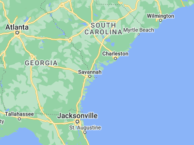 Map showing location of Hilton Head Island (32.21632, -80.75261)