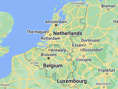 Map showing location of Hilvarenbeek (51.48583, 5.1375)