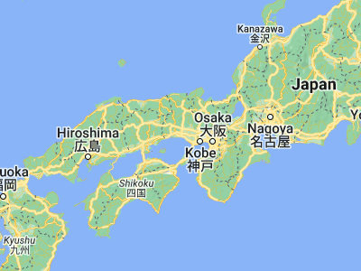 Map showing location of Himeji (34.81667, 134.7)