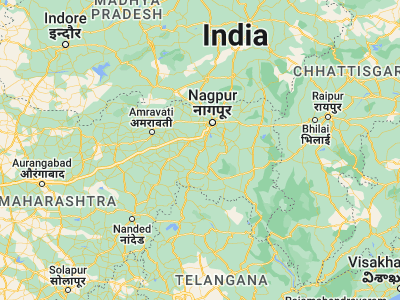 Map showing location of Hinganghāt (20.56667, 78.83333)