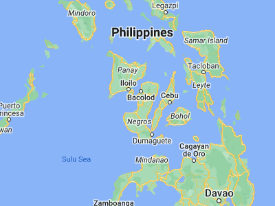 Map showing location of Hinigaran (10.2706, 122.8507)