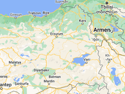 Map showing location of Hınıs (39.3606, 41.70222)