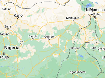 Map showing location of Hinna (10.30426, 11.49905)