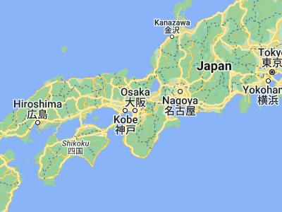 Map showing location of Hirakata (34.81352, 135.64914)