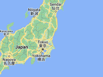 Map showing location of Hitachi-Naka (36.39659, 140.53479)