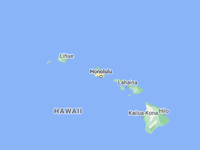 Map showing location of Hālawa Heights (21.38167, -157.91833)