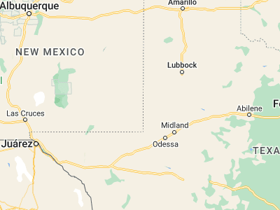Map showing location of Hobbs (32.70261, -103.13604)