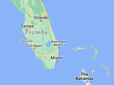 Map showing location of Hobe Sound (27.0595, -80.13643)