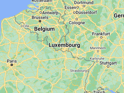 Map showing location of Hobscheid (49.68861, 5.91472)