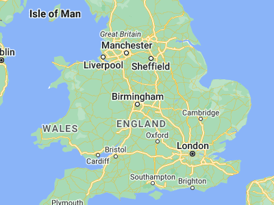 Map showing location of Hockley (52.5, -1.91667)