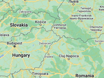 Map showing location of Hodász (47.91834, 22.20153)