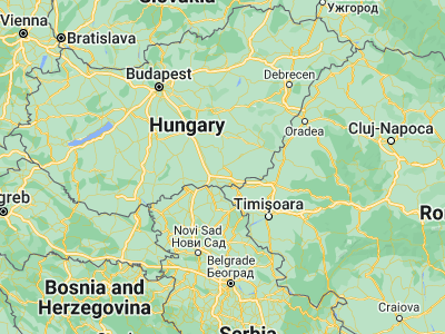 Map showing location of Hódmezővásárhely (46.41667, 20.33333)