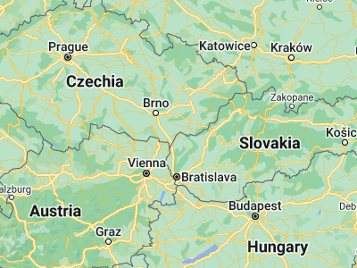 Map showing location of Hodonín (48.84893, 17.13244)