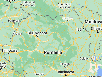 Map showing location of Hodoşa (46.63333, 24.81667)