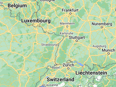 Map showing location of Hœnheim (48.62224, 7.75549)