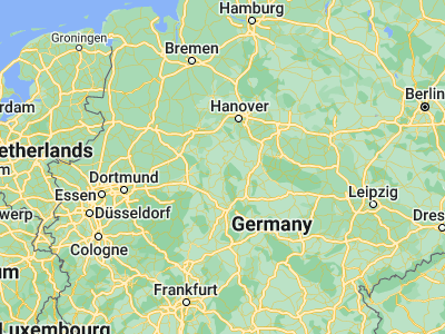 Map showing location of Höxter (51.77501, 9.38155)