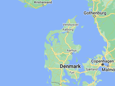 Map showing location of Højslev (56.58565, 9.13637)