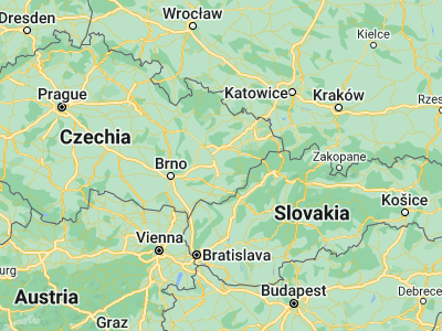 Map showing location of Holešov (49.33331, 17.57832)