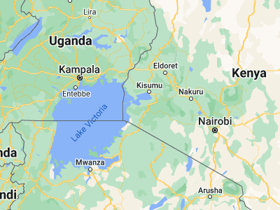 Map showing location of Homa Bay (-0.52731, 34.45714)