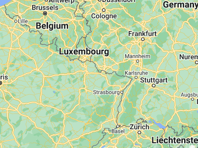 Map showing location of Hombourg-Haut (49.12359, 6.77397)