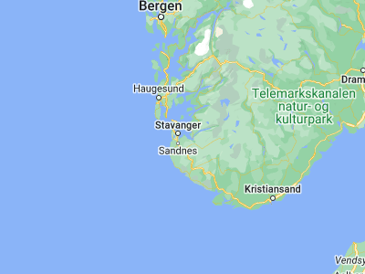 Map showing location of Hommersåk (58.93167, 5.85111)