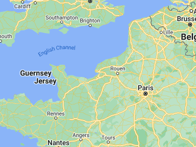 Map showing location of Honfleur (49.41985, 0.23294)