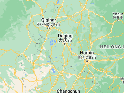 Map showing location of Honggang (46.46667, 124.86667)