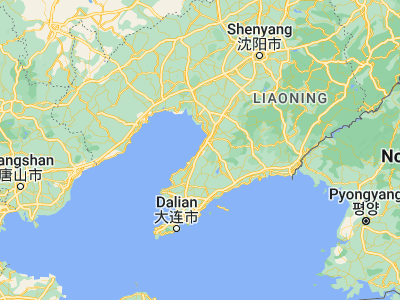 Map showing location of Honghai (40.24098, 122.11162)