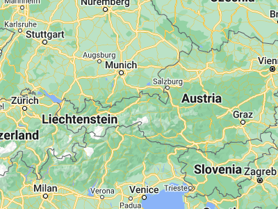 Map showing location of Hopfgarten im Brixental (47.45, 12.16667)