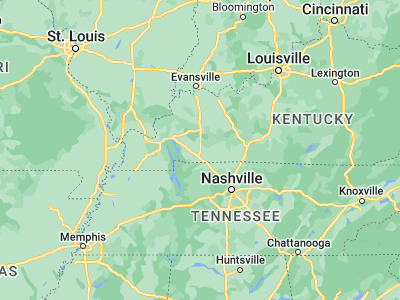 Map showing location of Hopkinsville (36.8656, -87.48862)