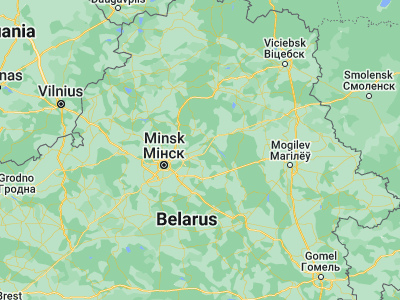 Map showing location of Horad Zhodzina (54.0985, 28.3331)