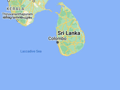 Map showing location of Horana South (6.7159, 80.0626)