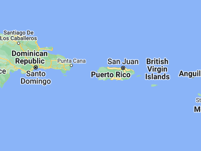 Map showing location of Hormigueros (18.13968, -67.1274)