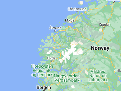 Map showing location of Hornindal (61.96925, 6.52249)