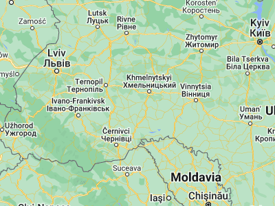 Map showing location of Horodok (49.16374, 26.58394)