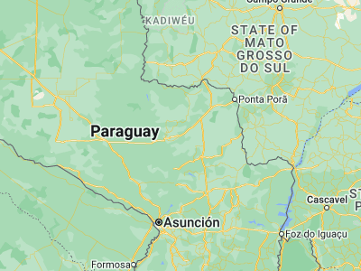 Map showing location of Horqueta (-23.34278, -57.05972)