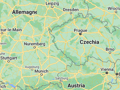 Map showing location of Horšovský Týn (49.52965, 12.94405)