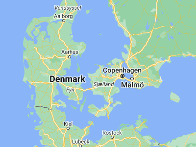 Map showing location of Hørve (55.75292, 11.45298)