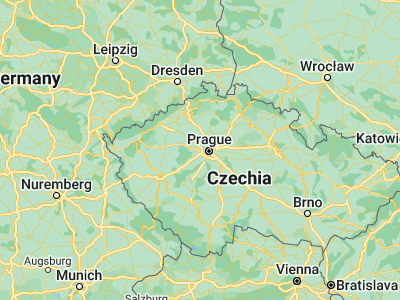 Map showing location of Hostivice (50.08158, 14.25856)