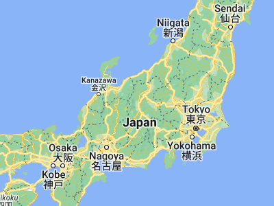 Map showing location of Hotaka (36.3396, 137.88254)